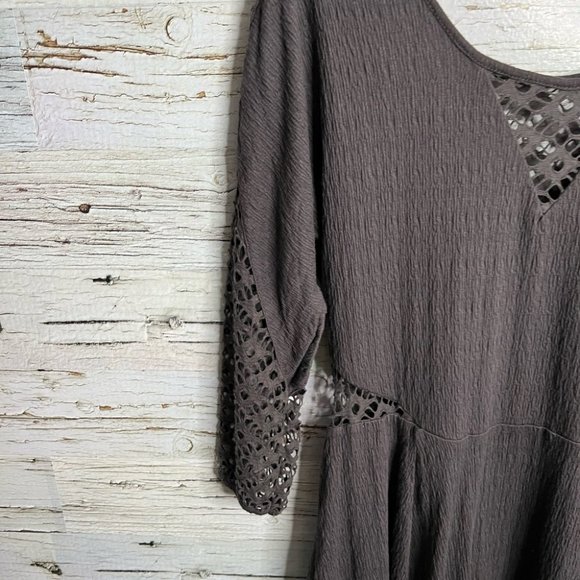 Free People Black Lace Midi Dress - Picture 3 of 10